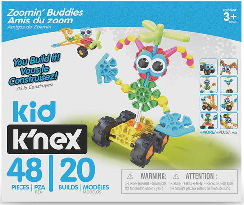 KID KNEX ZOOMIN BUDDIES 20 MODEL BUILDING SET