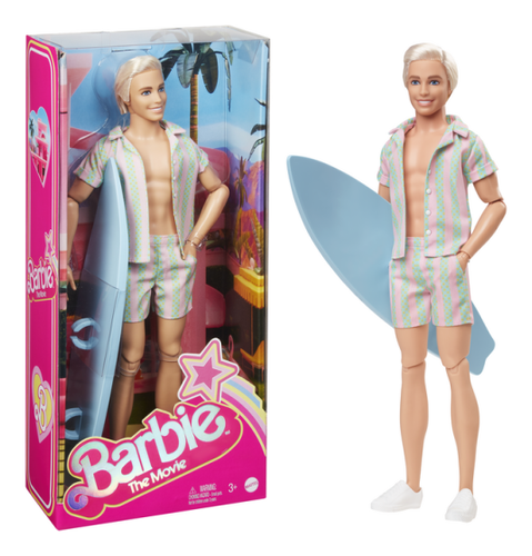 Barbie Movie Ken Pastel Stripes Beach Set