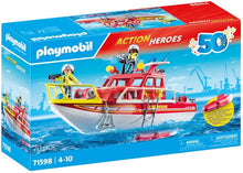 Load image into Gallery viewer, PLAYMOBIL ACTION HEROES: FIRE RESCUE BOAT