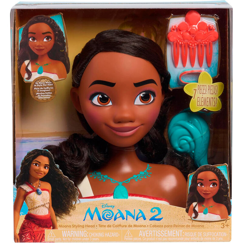 DISNEY PRINCESS  MOANA 2 STYLING HEAD