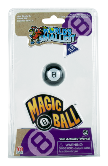 Smallest Magic 8 Ball
World's Smallest Magic 8 Ball