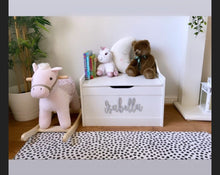 Load image into Gallery viewer, Personalised White Toy Box