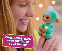 Load image into Gallery viewer, FINGERLINGS MONKEY TEAL - AVA