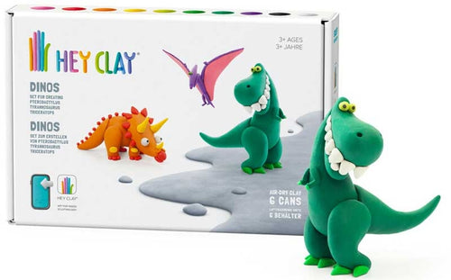 HEY CLAY DINOS 6 CAN SET