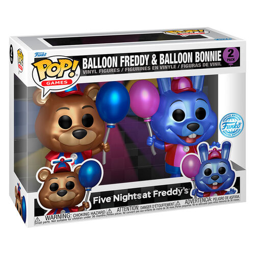 POP pack 2 figures Five Nights at Freddys Ballon Freddy & Balloon Bonnie Exclusive