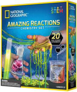 NATIONAL GEOGRAPHIC AMAZING REACTIONS CHEMISTRY SET