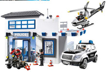 Load image into Gallery viewer, PLAYMOBIL ACTION HEROES: POLICE STATION WITH HELICOPTER PAD