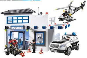 PLAYMOBIL ACTION HEROES: POLICE STATION WITH HELICOPTER PAD