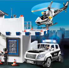 Load image into Gallery viewer, PLAYMOBIL ACTION HEROES: POLICE STATION WITH HELICOPTER PAD