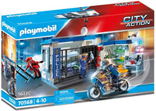 Load image into Gallery viewer, PLAYMOBIL CITY ACTION POLICE PRISON ESCAPE WITH MOTORCYCLE