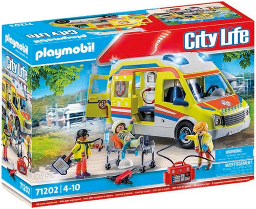 PLAYMOBIL CITY LIFE AMBULANCE WITH LIGHTS AND SOUND