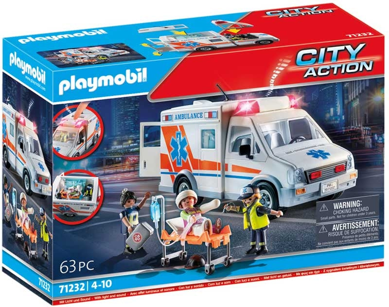 PLAYMOBIL CITY LIFE HOSPITAL AMBULANCE