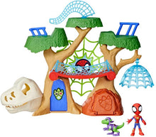 Load image into Gallery viewer, SPIDEY AND FRIENDS DINO WEBS TREEHOUSE PLAYSET