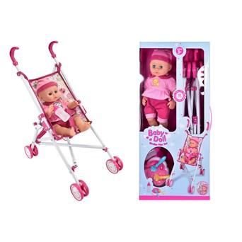 Baby Doll Stroller& Accessories Play Set