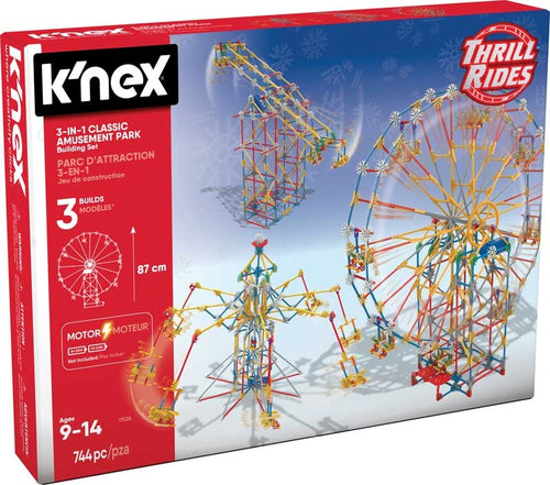 K'nex Thrill Rides 3-in-1 Classic Amusement Park Building Set