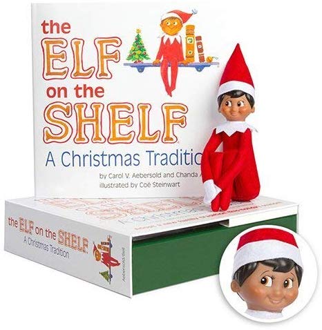 Elf on the Shelf: A Christmas Tradition - Dark Skinned Boy Scout Elf Box Set