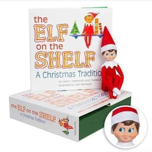 Elf on the Shelf: A Christmas Tradition - Light Skinned Blue Eyed Boy Scout Elf Box Set