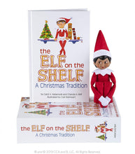 Load image into Gallery viewer, Elf on the Shelf: A Christmas Tradition - Dark Skinned Girl Scout Elf Box Set