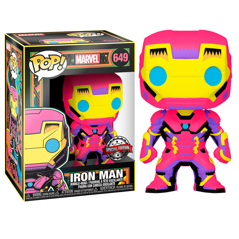 Funko POP figure Marvel Black Light Iron Man