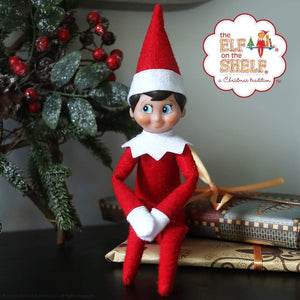 Elf on the Shelf: A Christmas Tradition - Light Skinned Blue Eyed Boy Scout Elf Box Set