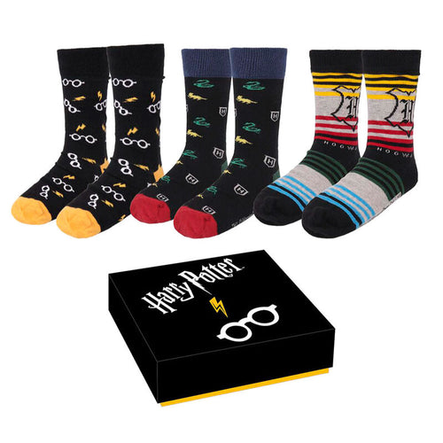 Harry Potter pack 3 mens socks